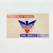 1940s Continental Air Lines Airlines Ticket Jacket Phillips Aviation Gas Victory picture