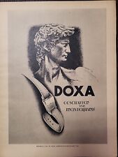 Doxa Watch Print Advertising 1948 Du Swiss Luxury Precision German Sculpture picture