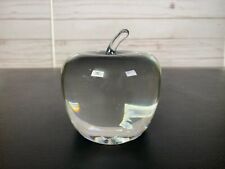 Steuben Glass Figurine Sculpture Fat Apple Paperweight 7874 4” High picture