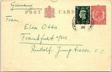 1958 GERMANY OFFICIAL HANDWRITTEN POSTCARD 42-377 picture