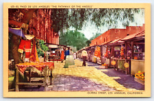 Los Angeles CA-California, Olvera Street, Pathway Of The Angels Vintage Postcard picture