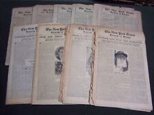 1913-1919 NEW YORK TIMES REVIEW OF BOOK SECTIONS LOT OF 14 DIFFERENT - NP 2689 picture