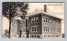 Chardon OH-Ohio, High School Building, Exterior, c1908, Vintage Postcard picture