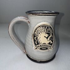 Vintage 1985 Minnesota Renaissance Festival Fair Handmade Mug Unicorn Joust Cup picture