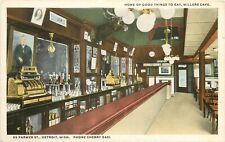 c1920 Interior View of Miller's Cafe, Detroit, Michigan Postcard picture