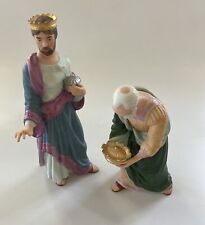 LENOX Renaissance Nativity TWO Kings 1991 Figurines Authentic Porcelain picture