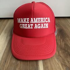 Make America Great Again Hat MAGA Red Adjustable Baseball Cap Donald Trump Flag picture