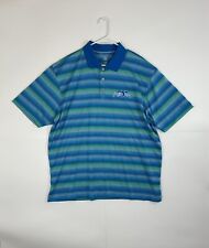 PGA Tour Avatar Promo Disney Mens Polo Shirt Logo Blue Stripes Golf Size 2XL-T picture