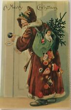 VTG Merrimack Christmas Postcard Replica of the Antique Original UNUSED Santa166 picture