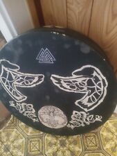 **AWESOME LARGE 20+ IN  DRUM HAND DRUM  SOUNDS BEAUTIFUL DRUM VERY  NICE ** picture