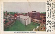 West Walk at Wonderland Rollercoaster Indianapolis Indiana IN 1906 VTG PC picture