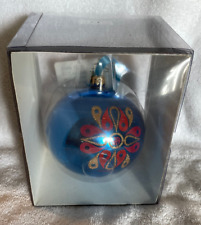 NIB Jonathan Adler x Child Mind Institute Glass Christmas Ornament 🔵 picture