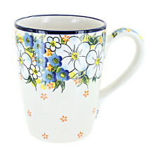 Blue Rose Polish Pottery Camillia Tall Coffee Mug picture