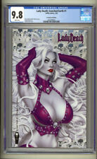 Lady Death Scorched Earth #1 CGC 9.8 Richard Ortiz Platinum Foil Edition (2020) picture