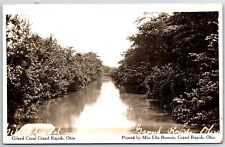 gilead canal grand rapids ohio rppc real photo postcard 1912 picture