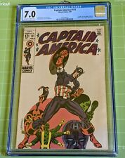 Captain America #111 CGC 7.0 FN/VF Ow-WhPgs Classic 1969 Jim Steranko Cover picture