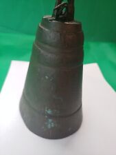 Vintage Brass Cow Bell Home Made 1. 13 Lb picture