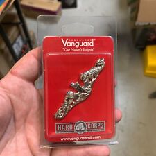 VANGUARD Hard Corps Mirror Silvertone Metal Pin Enlisted Submarine NAVY New  picture