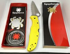 Spyderco Knives Pacific Salt 2 Lockback Yellow FNR Serrated H2 Blade C91SYL2 picture