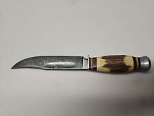 Vintage German Solingen 646 Stag Fixed Blade Knife picture
