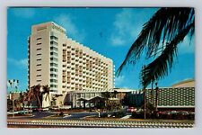 Miami Beach FL-Florida, New Americana Hotel, Advertising Vintage Postcard picture