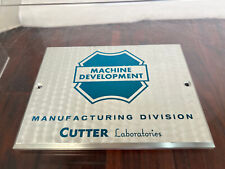 Vintage Cutter Laboratories Pharmaceutical Co Berkeley, California Plaque Sign * picture