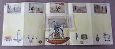 c1920s Vintage Child’s Storybook Paste Cutout Sheet Animals Boy on Horse  picture