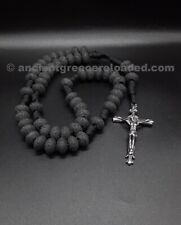 Through Darkness (V3) Military 550 Paracord 5 Decade Rosary Necklace. picture
