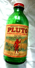 Pluto Concentrated Spring Water Devil Label Green Bottle Laxative French Lick picture