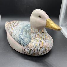 Vintage Porcelain Macau China Hand Painted Duck Large picture