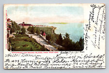 c1906 Mackinac Island Michigan MI & Round Island from West End Postcard picture