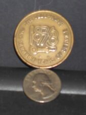 100 Years of TELEPHONE Service COIN, 1876-1976, Alex. Graham Bell on Back picture