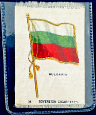 Antique Sovereign Cigarettes Tobacco Silk Country Flag Bulgaria Vintage Smoking picture