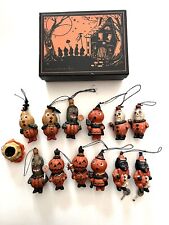 Greg Guedel Bethany Lowe Halloween Ornaments 2 Sets - 6 w/ Damage Read + Clown picture
