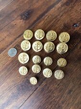 Vintage Gold Nautical Buttons From Designer Jacket picture