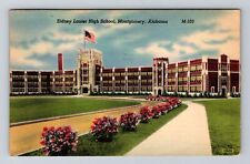 Montgomery AL-Alabama, Sidney Lanier High School, c1946 Antique Vintage Postcard picture