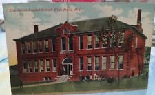 1913 Cancelled High Point North Carolina Elm Street Graded School Postcard  picture