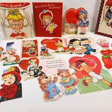 Lot of 15+ Vintage Kids Valentines Great Condition picture