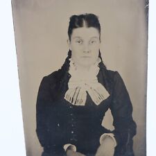 Antique Tintype Photo of Beautiful Young Woman picture