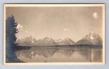 Moran WY-Wyoming RPPC, Scenic View On Teton Mountain, Vintage Postcard picture