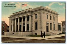 c1910 US Post Office Exterior View Building Chambersburg Pennsylvania Postcard picture