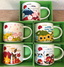 JAPAN Spring Summer Autumn Winter set of 5 Starbucks You Are Here Mug 14oz NEW picture