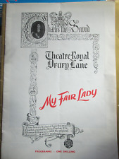 My Fair Lady Tonia Lee Theatre Royal Drury Lane London Programme 1958 picture