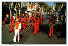 c1960's The Disneyland Band Parades to the Beat on Main Street CA Postcard picture