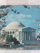 C 1953 Jefferson Memorial at Cherry Blossom Time WA DC Red Cross Post Postcard picture