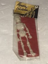 VINTAGE  HALLOWEEN HANGING SKELETON TOY NEW NOS HONG KONG DIME STORE 60s 70s picture