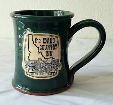 Deneen Pottery 9 oz Idaho Country Inn Sun Valley Forest Green Mug picture