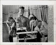 1962 Press Photo Jimmy Gay and Boxers Emile Griffith, Jorge Fernandez, Las Vegas picture