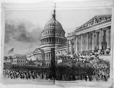 President Lincoln's Reinauguration at the Capitol March 4, 1865 - Original print picture