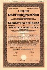 Anleihe der Stadt Frankfurt am Main - 50,000 or 5,000 Marks Bond - Foreign Bonds picture